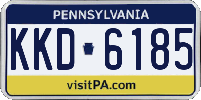 PA license plate KKD6185