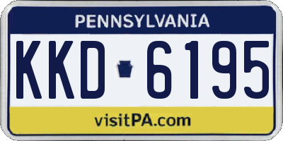 PA license plate KKD6195