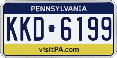 PA license plate KKD6199
