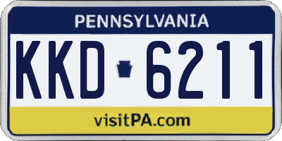 PA license plate KKD6211