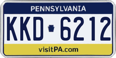 PA license plate KKD6212