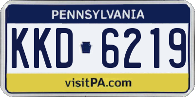 PA license plate KKD6219