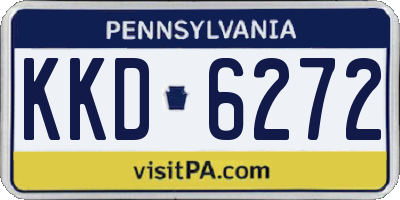 PA license plate KKD6272
