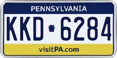 PA license plate KKD6284
