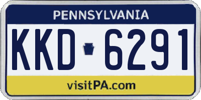 PA license plate KKD6291
