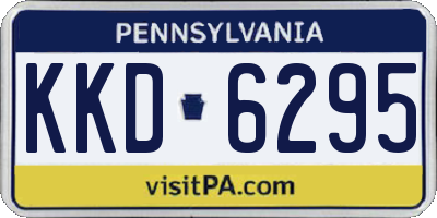PA license plate KKD6295