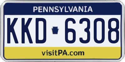 PA license plate KKD6308