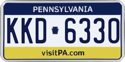 PA license plate KKD6330