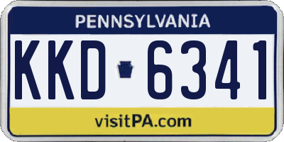 PA license plate KKD6341