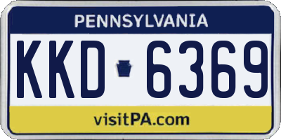 PA license plate KKD6369