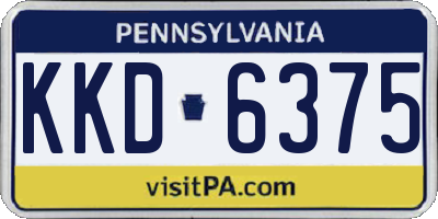 PA license plate KKD6375