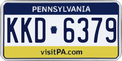 PA license plate KKD6379