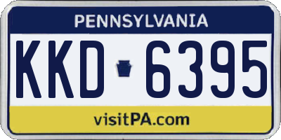 PA license plate KKD6395