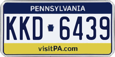 PA license plate KKD6439