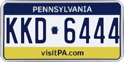 PA license plate KKD6444