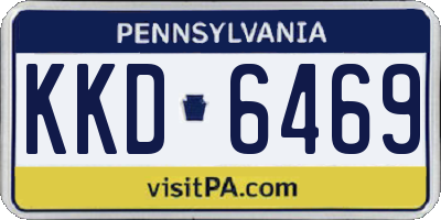 PA license plate KKD6469