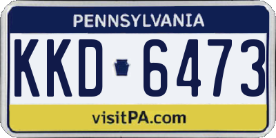 PA license plate KKD6473
