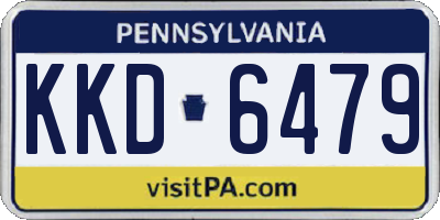 PA license plate KKD6479