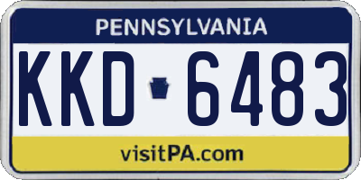 PA license plate KKD6483