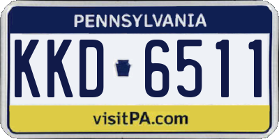 PA license plate KKD6511
