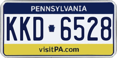 PA license plate KKD6528
