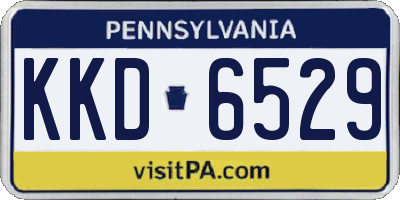 PA license plate KKD6529