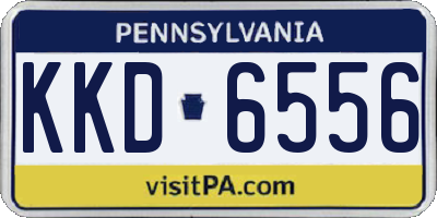 PA license plate KKD6556