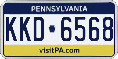PA license plate KKD6568