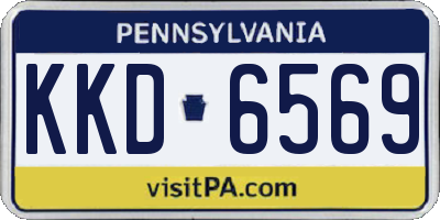 PA license plate KKD6569