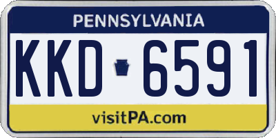 PA license plate KKD6591