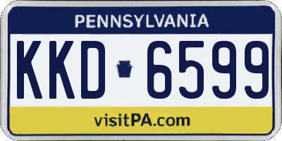 PA license plate KKD6599