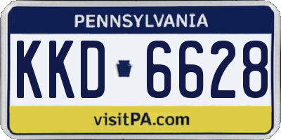 PA license plate KKD6628