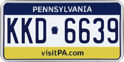 PA license plate KKD6639