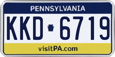 PA license plate KKD6719
