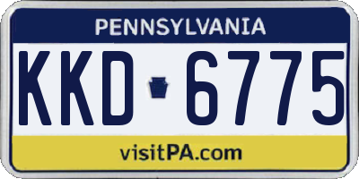 PA license plate KKD6775