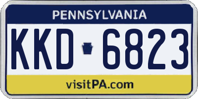 PA license plate KKD6823