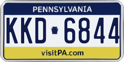 PA license plate KKD6844