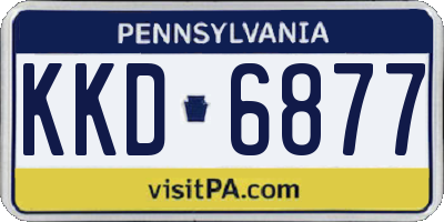 PA license plate KKD6877