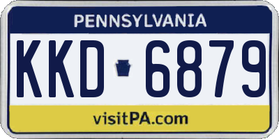 PA license plate KKD6879