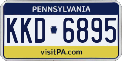 PA license plate KKD6895