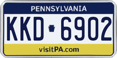 PA license plate KKD6902
