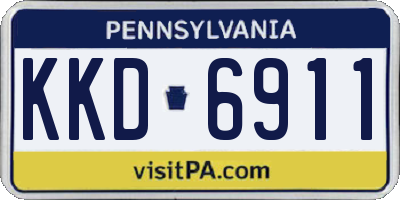 PA license plate KKD6911