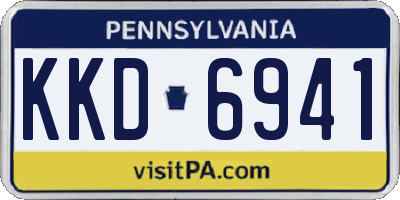 PA license plate KKD6941