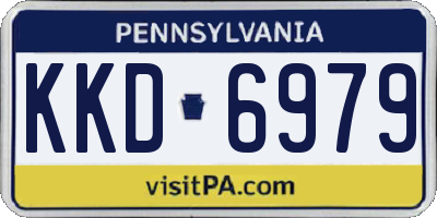 PA license plate KKD6979