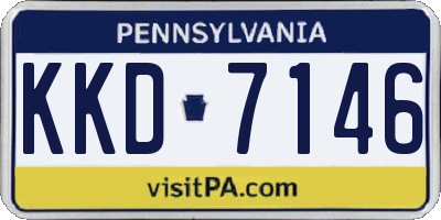 PA license plate KKD7146