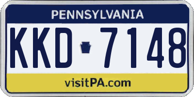 PA license plate KKD7148