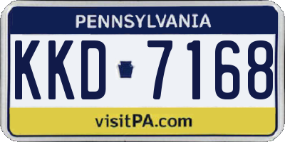 PA license plate KKD7168