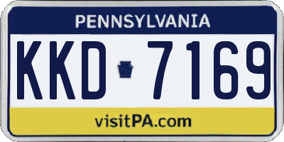 PA license plate KKD7169