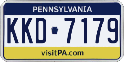 PA license plate KKD7179
