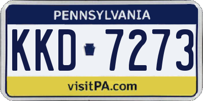 PA license plate KKD7273
